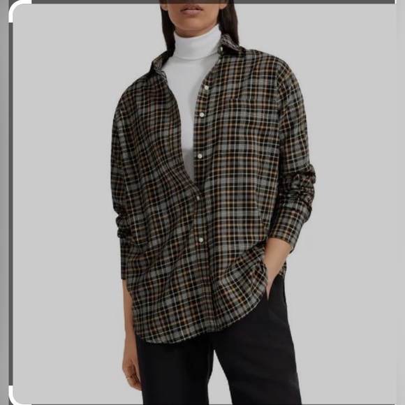 Everlane The Lightweight Flannel Oversized Shirt - Picture 5 of 5